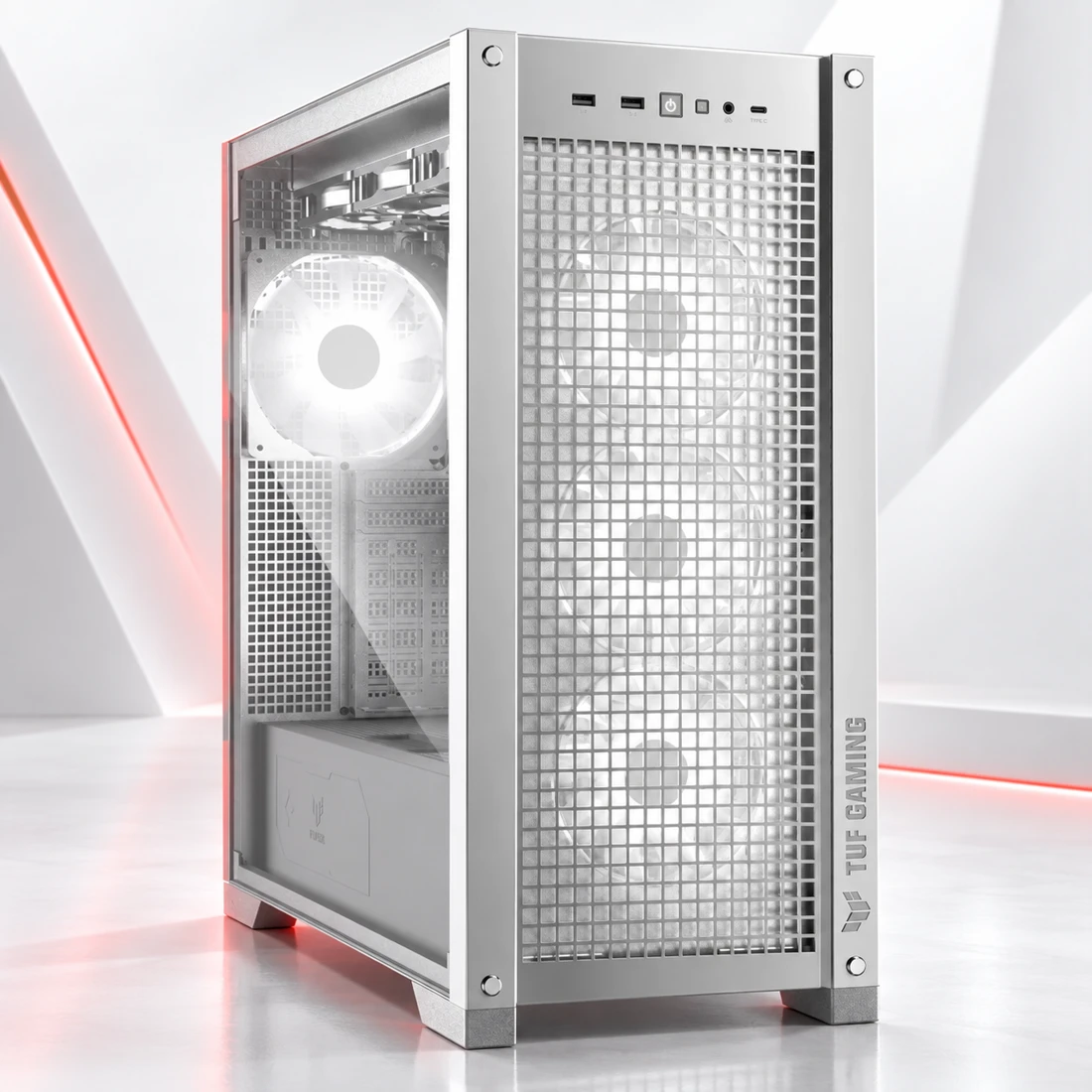 کیس سفید ASUS TUF Gaming GT302 ARGB